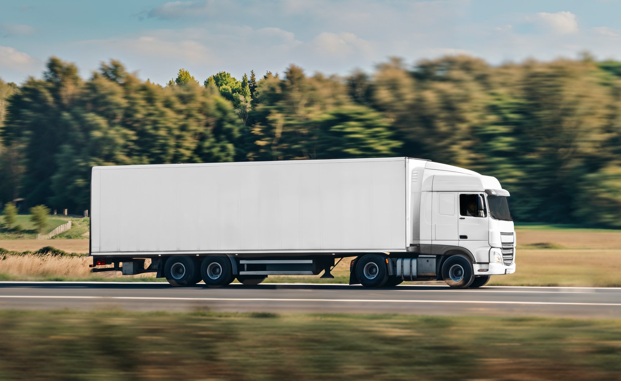 blank-cargo-truck-road